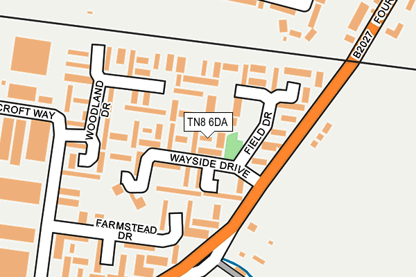 TN8 6DA map - OS OpenMap – Local (Ordnance Survey)