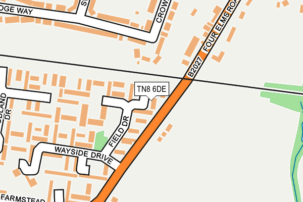 TN8 6DE map - OS OpenMap – Local (Ordnance Survey)