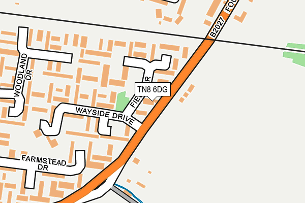 TN8 6DG map - OS OpenMap – Local (Ordnance Survey)