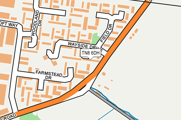 TN8 6DH map - OS OpenMap – Local (Ordnance Survey)