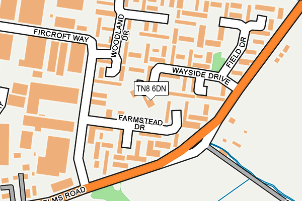TN8 6DN map - OS OpenMap – Local (Ordnance Survey)