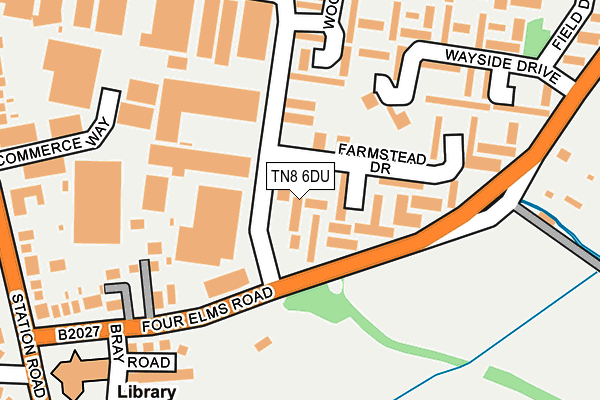 TN8 6DU map - OS OpenMap – Local (Ordnance Survey)