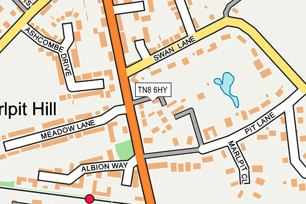 TN8 6HY map - OS OpenMap – Local (Ordnance Survey)