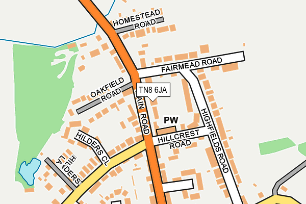 TN8 6JA map - OS OpenMap – Local (Ordnance Survey)