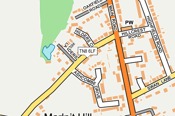 TN8 6LF map - OS OpenMap – Local (Ordnance Survey)