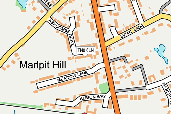 TN8 6LN map - OS OpenMap – Local (Ordnance Survey)