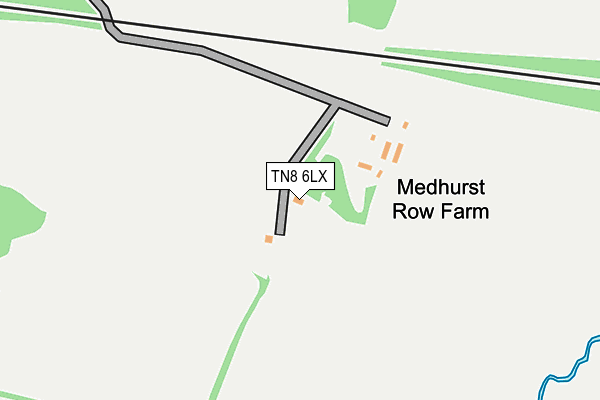 TN8 6LX map - OS OpenMap – Local (Ordnance Survey)