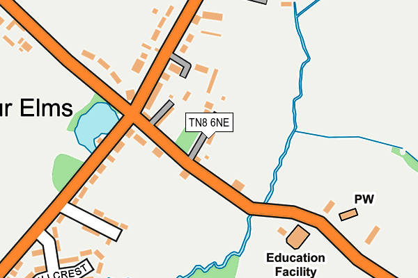 TN8 6NE map - OS OpenMap – Local (Ordnance Survey)