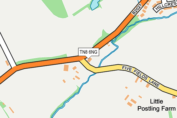 TN8 6NG map - OS OpenMap – Local (Ordnance Survey)