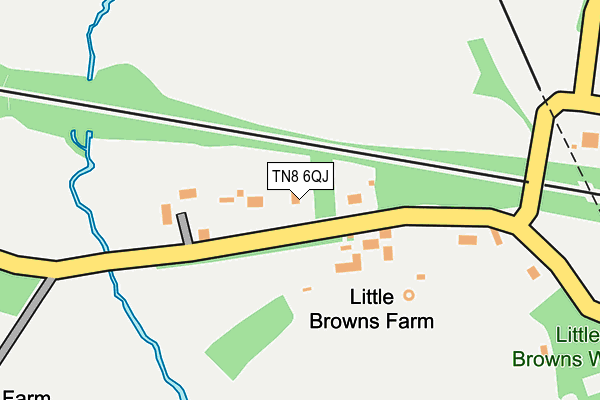 TN8 6QJ map - OS OpenMap – Local (Ordnance Survey)