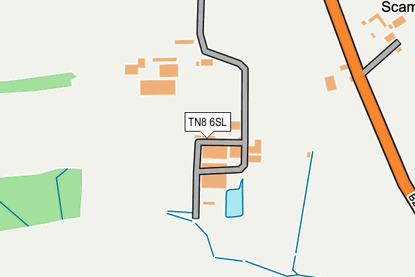 TN8 6SL map - OS OpenMap – Local (Ordnance Survey)
