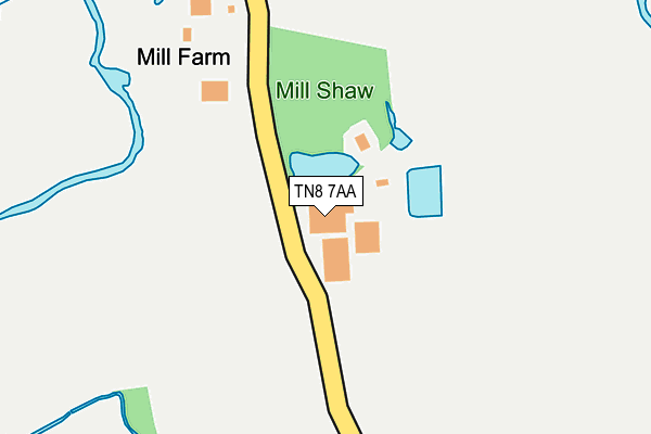 TN8 7AA map - OS OpenMap – Local (Ordnance Survey)
