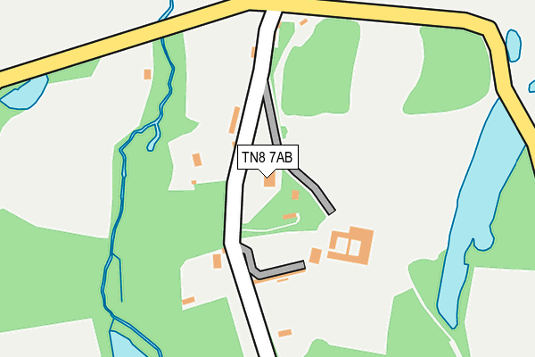 TN8 7AB map - OS OpenMap – Local (Ordnance Survey)