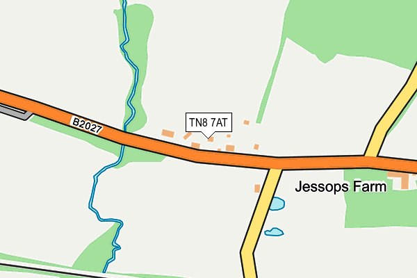 TN8 7AT map - OS OpenMap – Local (Ordnance Survey)