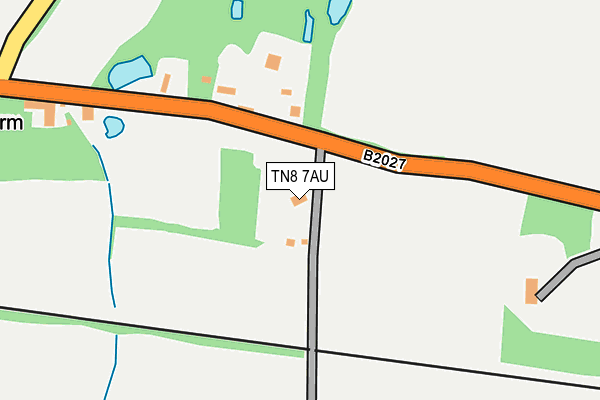 TN8 7AU map - OS OpenMap – Local (Ordnance Survey)