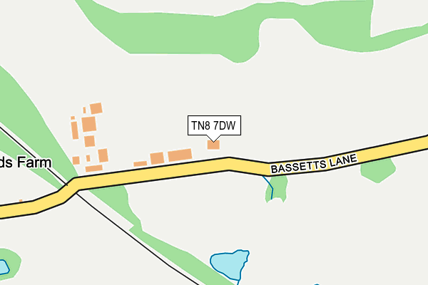 TN8 7DW map - OS OpenMap – Local (Ordnance Survey)