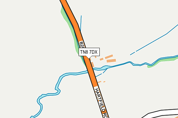 TN8 7DX map - OS OpenMap – Local (Ordnance Survey)