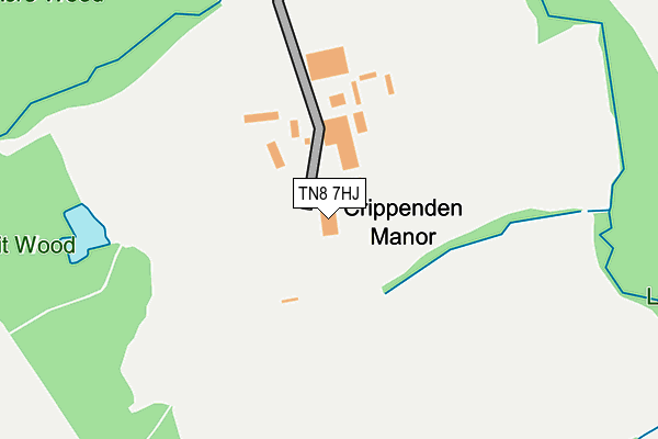 TN8 7HJ map - OS OpenMap – Local (Ordnance Survey)