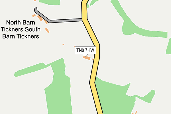 TN8 7HW map - OS OpenMap – Local (Ordnance Survey)