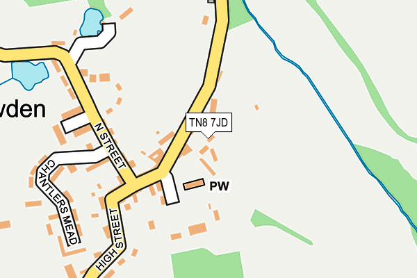 TN8 7JD map - OS OpenMap – Local (Ordnance Survey)