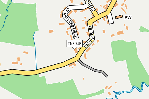 TN8 7JF map - OS OpenMap – Local (Ordnance Survey)