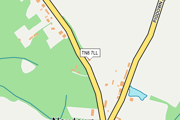 TN8 7LL map - OS OpenMap – Local (Ordnance Survey)