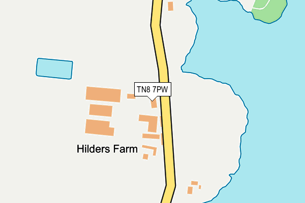 TN8 7PW map - OS OpenMap – Local (Ordnance Survey)
