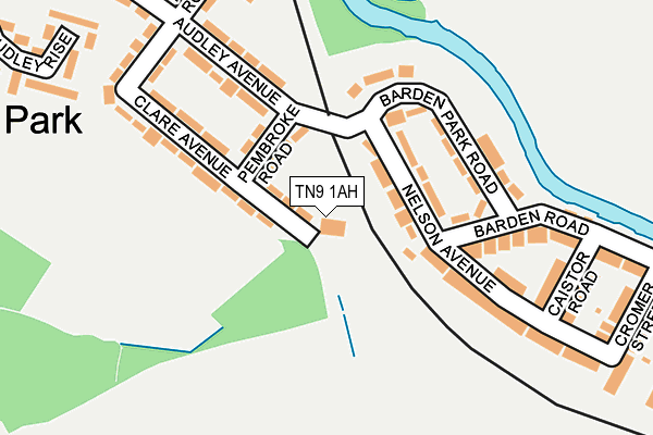 TN9 1AH map - OS OpenMap – Local (Ordnance Survey)