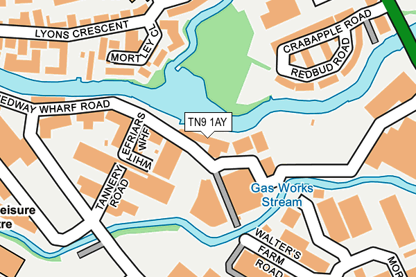 TN9 1AY map - OS OpenMap – Local (Ordnance Survey)