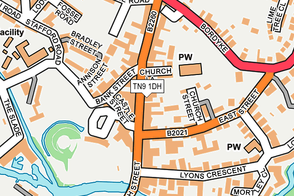 TN9 1DH map - OS OpenMap – Local (Ordnance Survey)