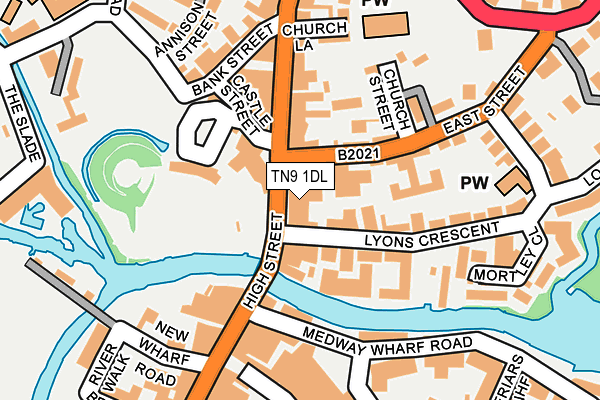 TN9 1DL map - OS OpenMap – Local (Ordnance Survey)