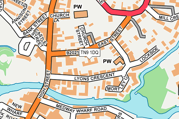 TN9 1DQ map - OS OpenMap – Local (Ordnance Survey)