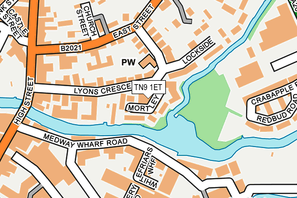 TN9 1ET map - OS OpenMap – Local (Ordnance Survey)