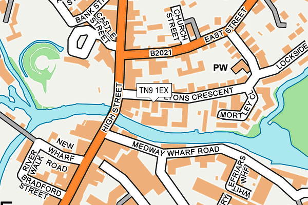 TN9 1EX map - OS OpenMap – Local (Ordnance Survey)