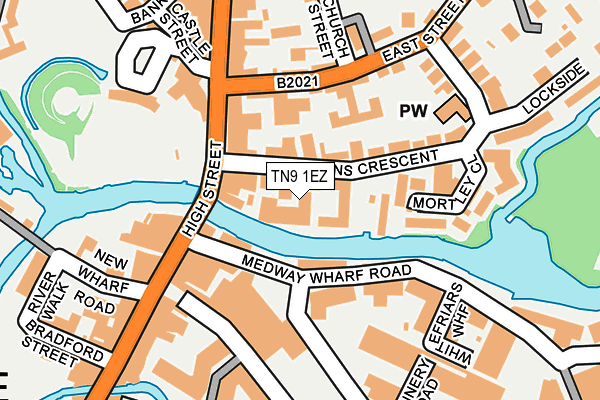 TN9 1EZ map - OS OpenMap – Local (Ordnance Survey)