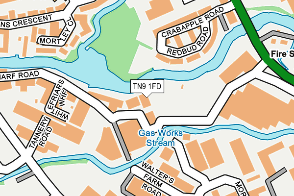 TN9 1FD map - OS OpenMap – Local (Ordnance Survey)