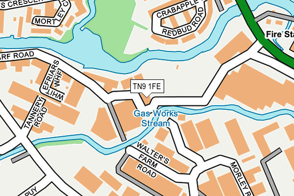 TN9 1FE map - OS OpenMap – Local (Ordnance Survey)