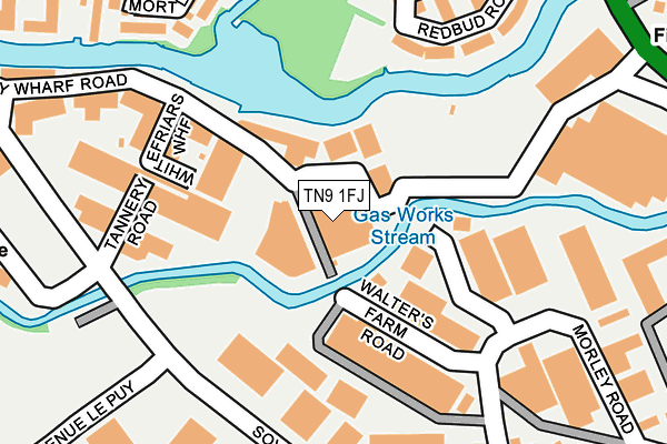 TN9 1FJ map - OS OpenMap – Local (Ordnance Survey)