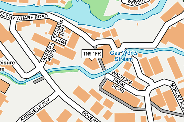 TN9 1FR map - OS OpenMap – Local (Ordnance Survey)