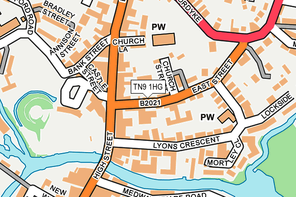 TN9 1HG map - OS OpenMap – Local (Ordnance Survey)