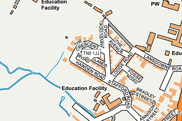 TN9 1JJ map - OS OpenMap – Local (Ordnance Survey)