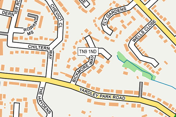 TN9 1ND map - OS OpenMap – Local (Ordnance Survey)