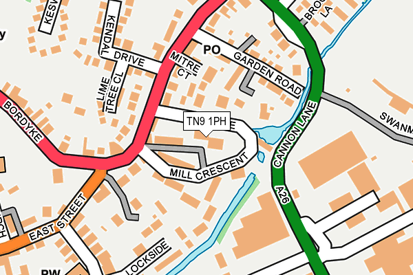 TN9 1PH map - OS OpenMap – Local (Ordnance Survey)