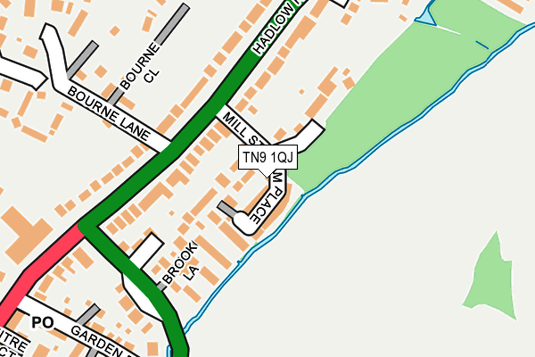 TN9 1QJ map - OS OpenMap – Local (Ordnance Survey)