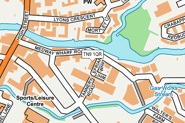 TN9 1QR map - OS OpenMap – Local (Ordnance Survey)