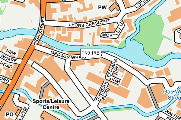 TN9 1RE map - OS OpenMap – Local (Ordnance Survey)