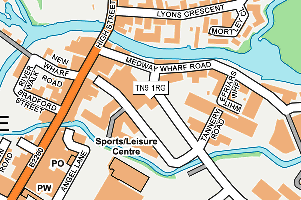 TN9 1RG map - OS OpenMap – Local (Ordnance Survey)
