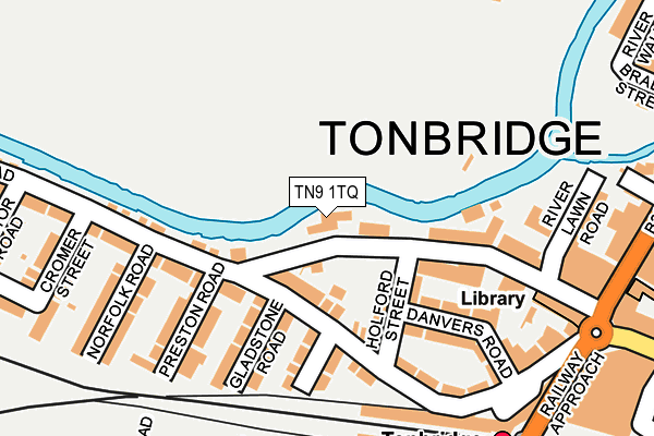 TN9 1TQ map - OS OpenMap – Local (Ordnance Survey)