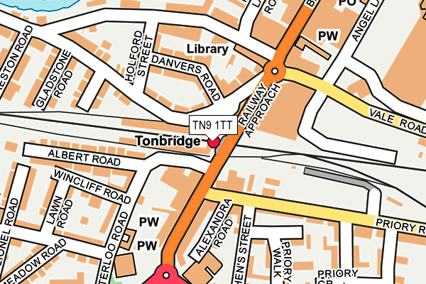 TN9 1TT map - OS OpenMap – Local (Ordnance Survey)