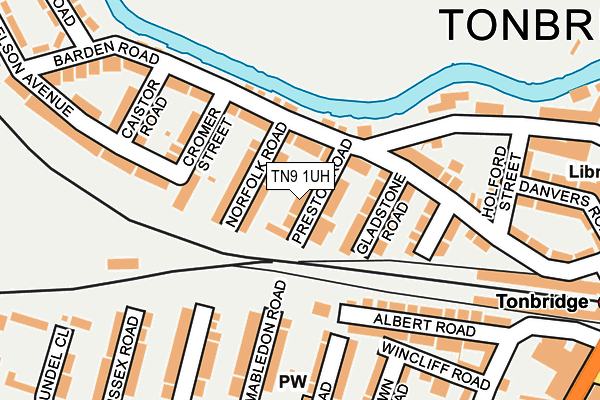 TN9 1UH map - OS OpenMap – Local (Ordnance Survey)